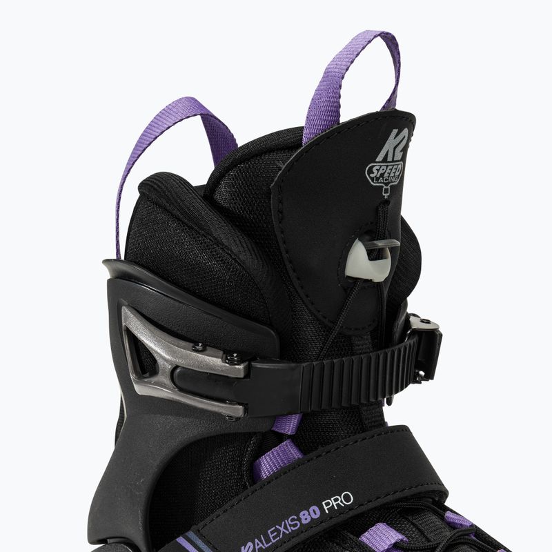 Women's skates K2 Alexis 80 Pro black/lavendar 5
