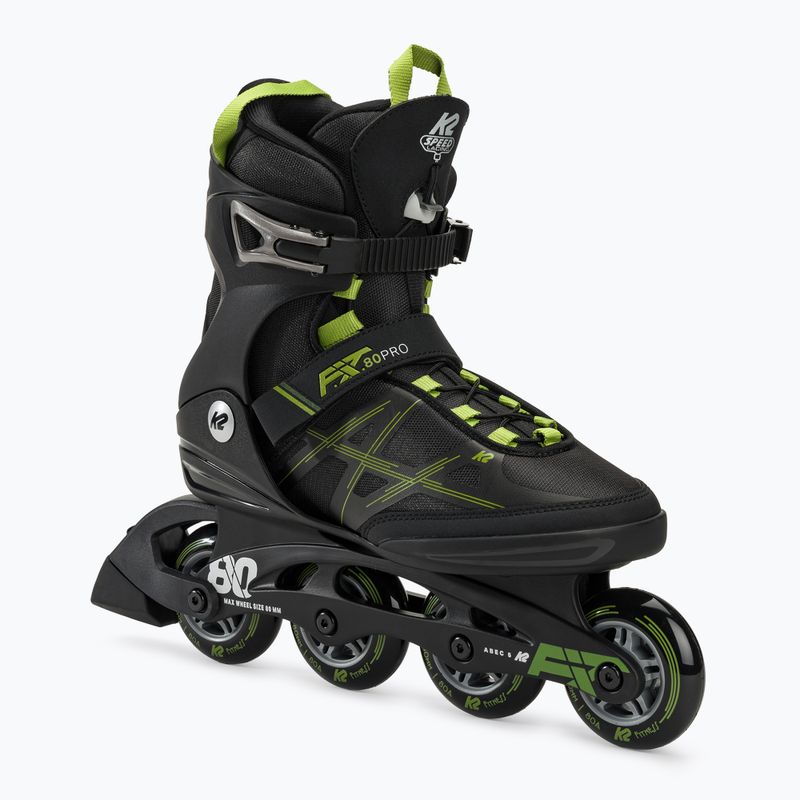 Men's roller skates K2 F.I.T. 80 Pro black/olive