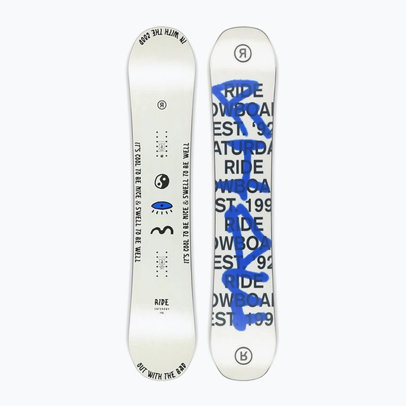Women's snowboard RIDE Saturday white-blue 12G0018 7