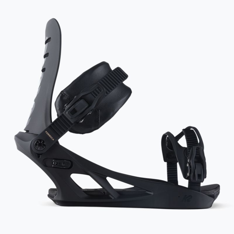 K2 Formula black snowboard bindings 11G1003/11 2