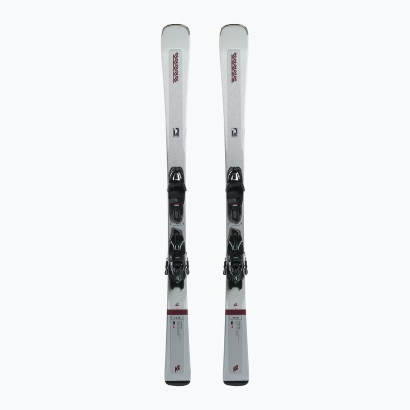 Women's downhill ski K2 Disruption 75 W + 10 Quikclik Free white 10G0408.173.1