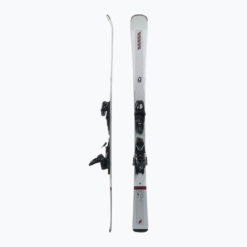 Women's downhill ski K2 Disruption 75 W + 10 Quikclik Free white 10G0408.173.1 2