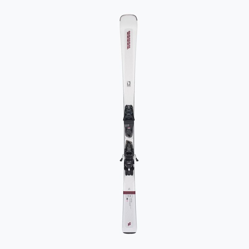 Women's downhill ski K2 Disruption 75 W + 10 Quikclik Free white 10G0408.173.1 10