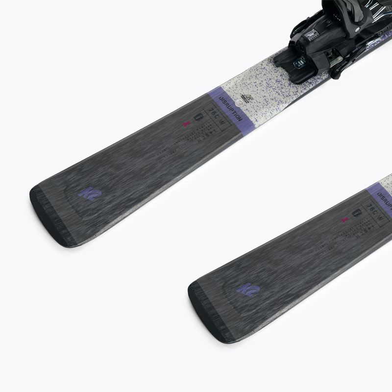 Women's downhill ski K2 Disruption 76C W + 10 Compact Quikclik Free white 10G0406.143.1 9