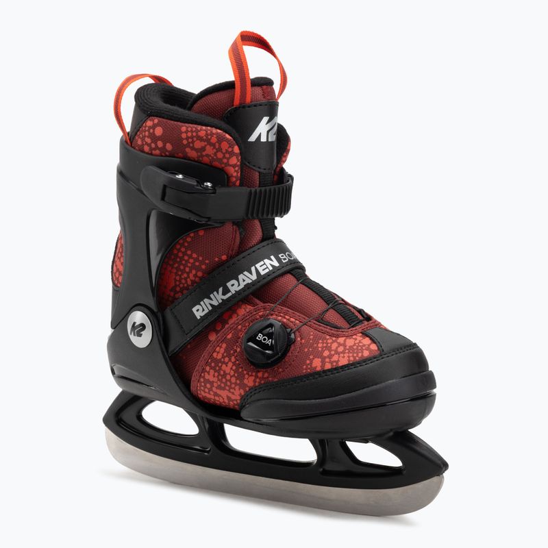 Children's recreational skates K2 Rink Raven Boa Jr red