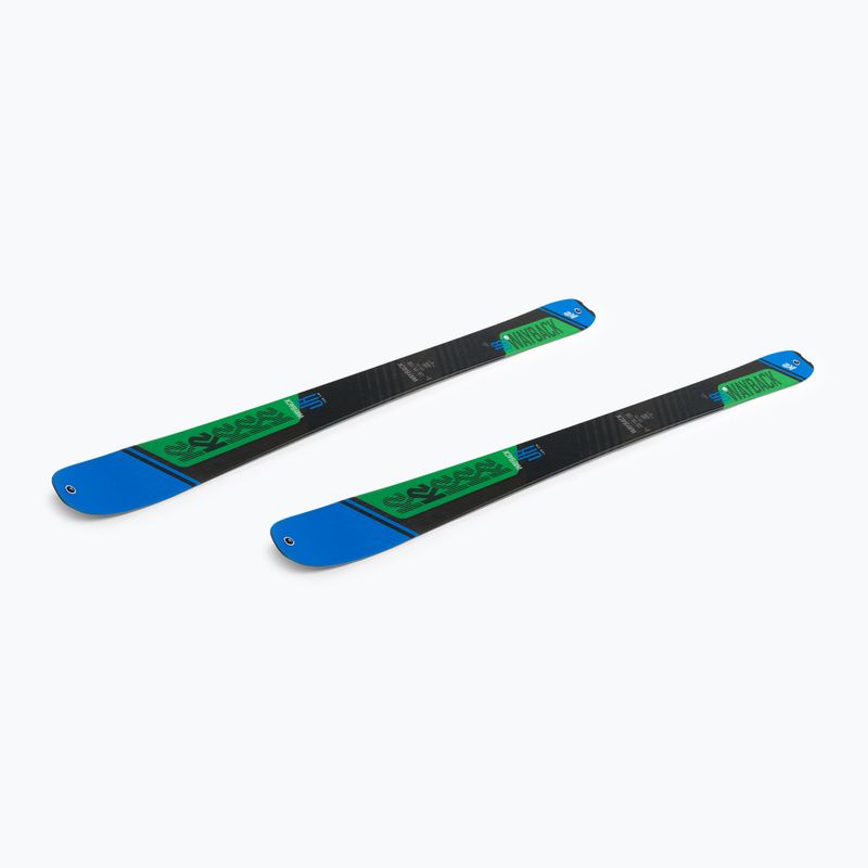 K2 Wayback Jr children's skate ski blue-green 10G0206.101.1 4