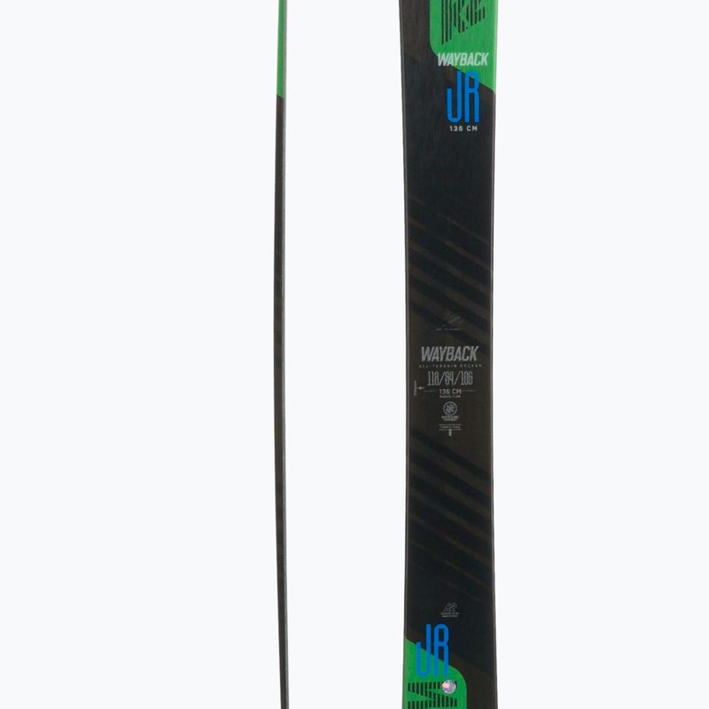 K2 Wayback Jr children's skate ski blue-green 10G0206.101.1 5