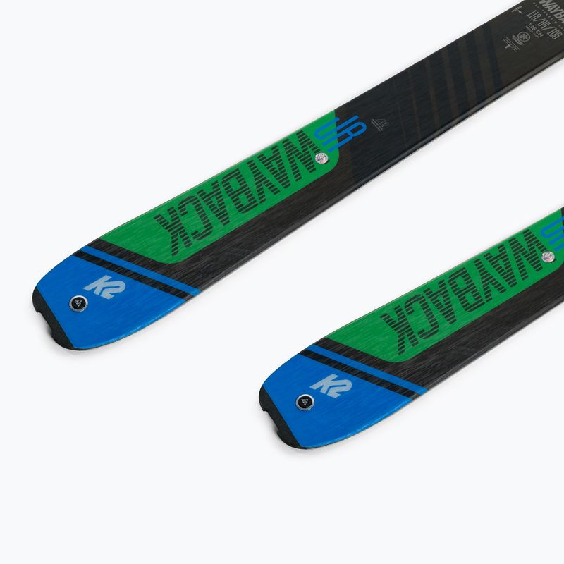 K2 Wayback Jr children's skate ski blue-green 10G0206.101.1 9