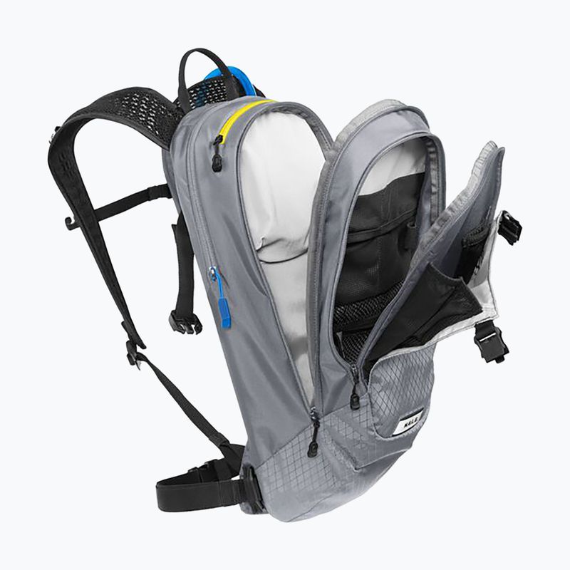 CamelBak M.U.L.E. 12 l bicycle backpack with 3 l gunmetal/lime reservoir 5