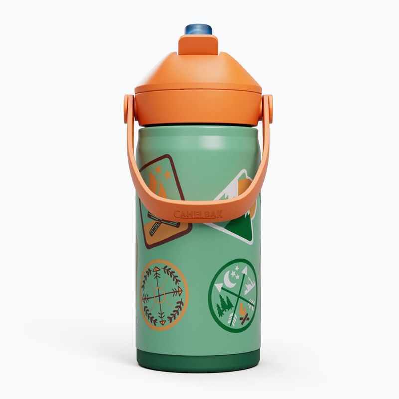 Thermal bottle CamelBak Thrive Flip Straw Kids Insulated SST 350 ml camp badges 2