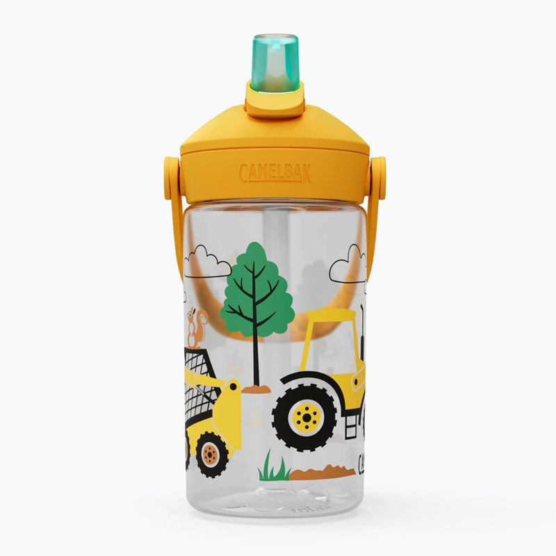 Travel bottle CamelBak Thrive Flip Straw Kids 400 ml tractors and trees 2