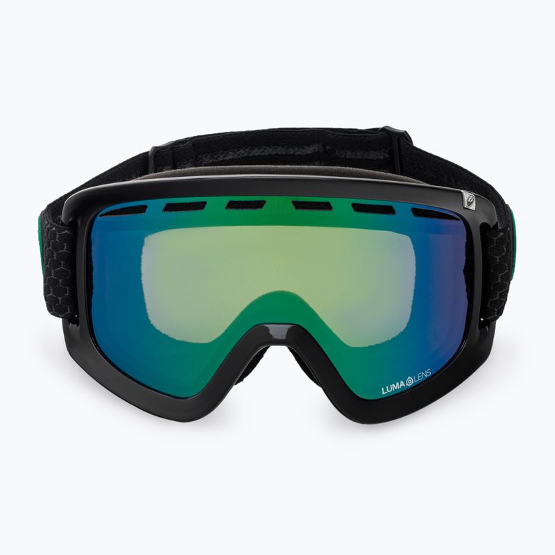 DRAGON D1 OTG split/lumalens green ion/lumalens amber ski goggles 34798/6032333 3