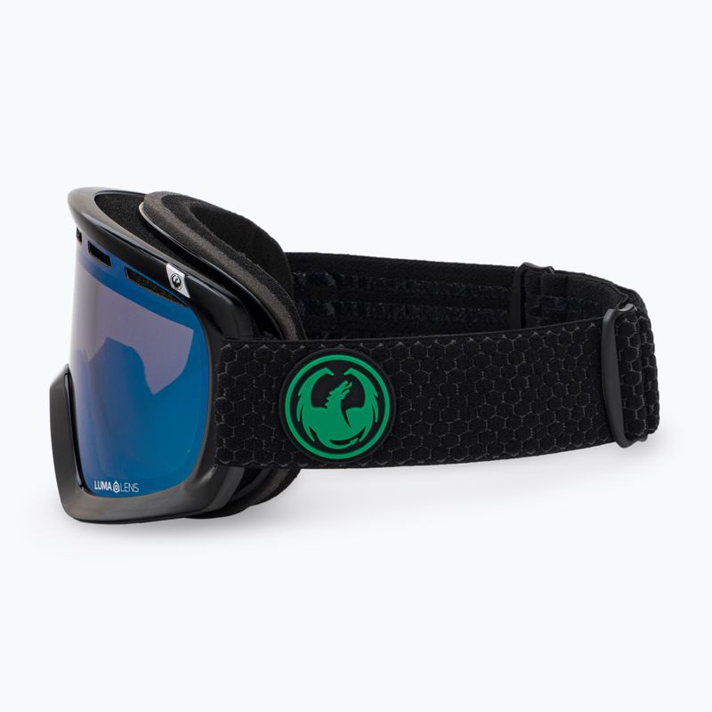DRAGON D1 OTG split/lumalens green ion/lumalens amber ski goggles 34798/6032333 5