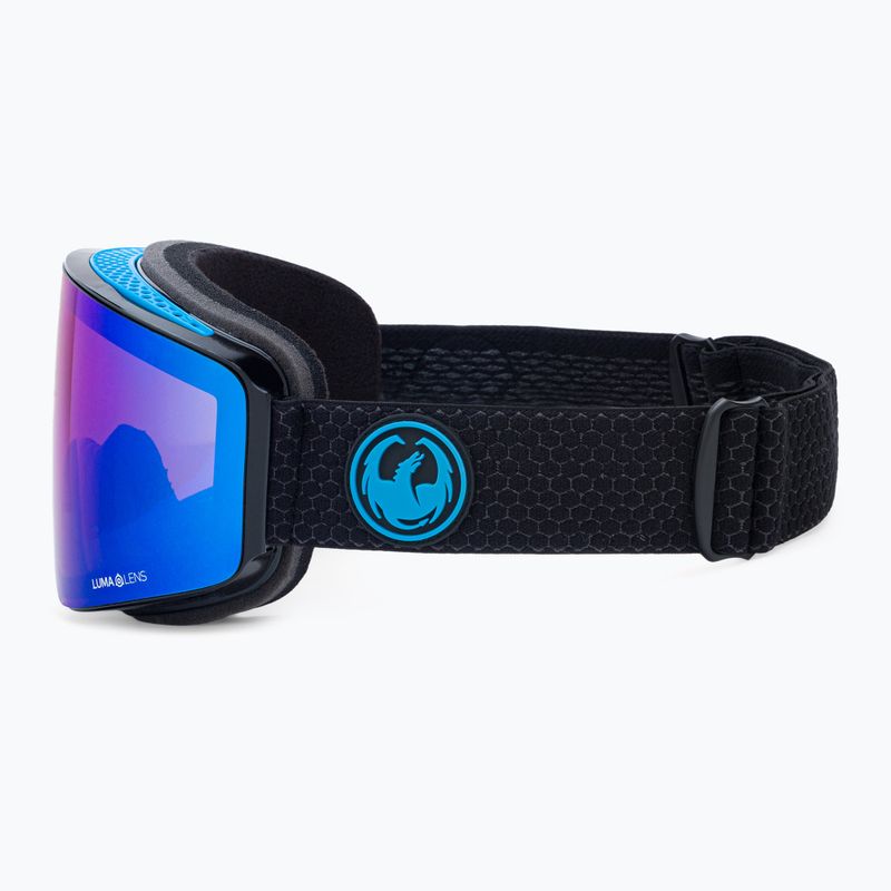 DRAGON PXV split/lumalens blue ion/lumalens amber ski goggles 38280/6534003 5
