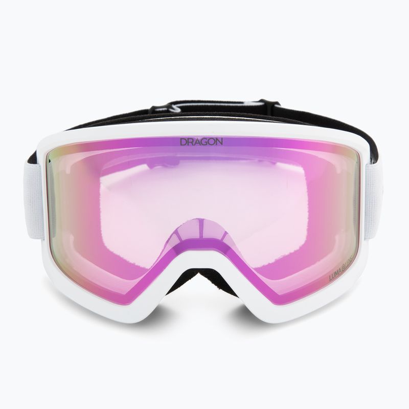 Ski goggles Dragon DX3 OTG white/lumalens pink ion 2
