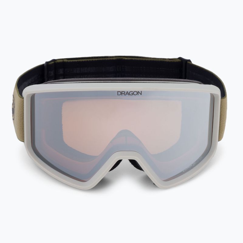 DRAGON DXT OTG ski goggles block biege/lumalens silver ion 47022-512 2
