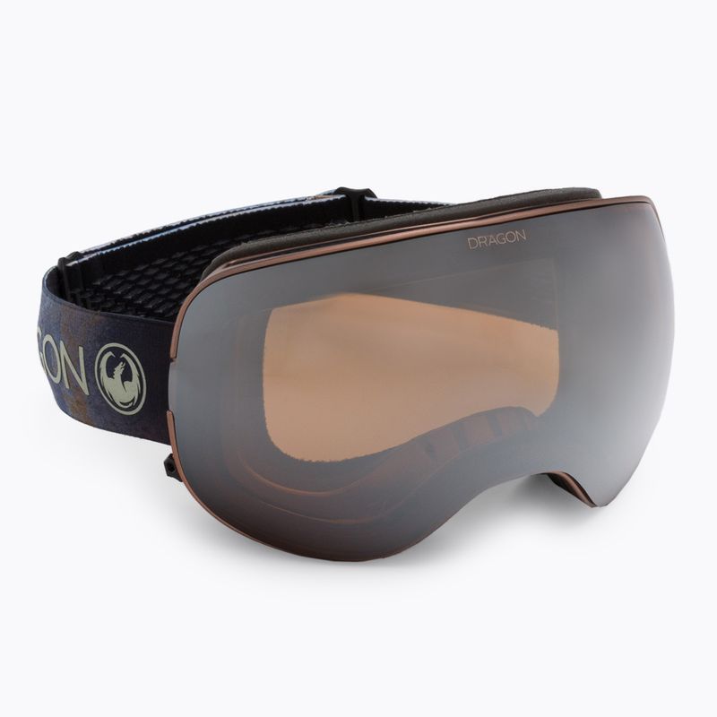 DRAGON X2 slate/lumalens silver ion/amber ski goggles 40454-030