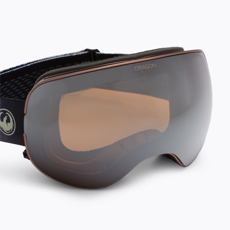 DRAGON X2 slate/lumalens silver ion/amber ski goggles 40454-030 5