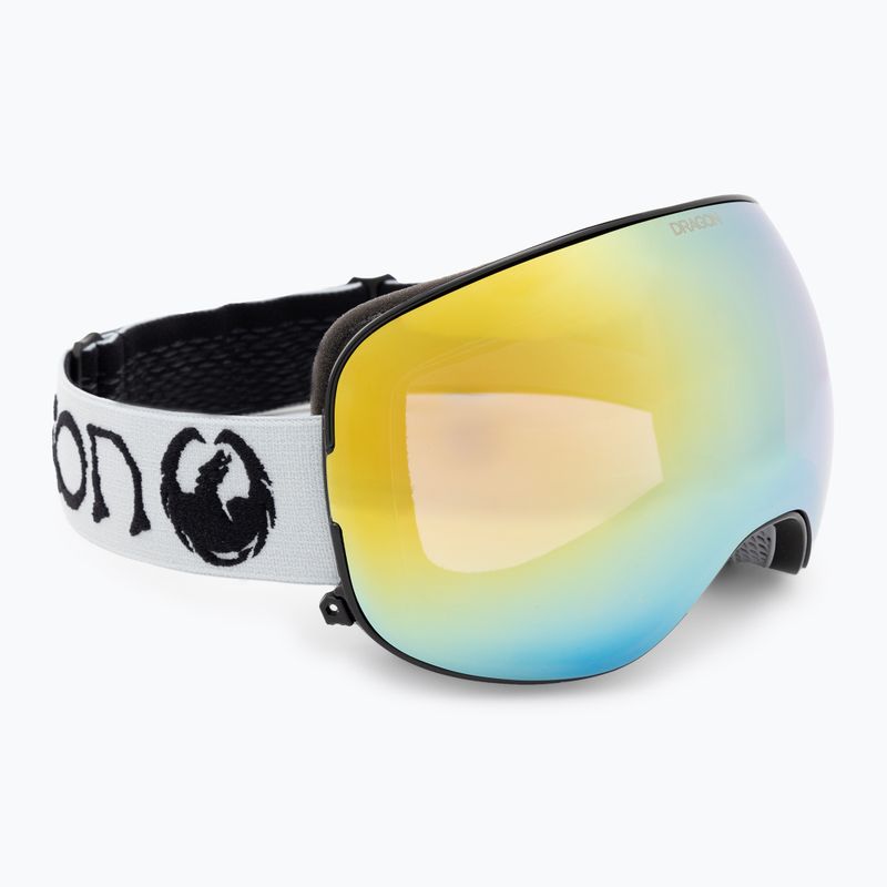DRAGON X2 classic grey/lumalens gold ion/amber ski goggles 2