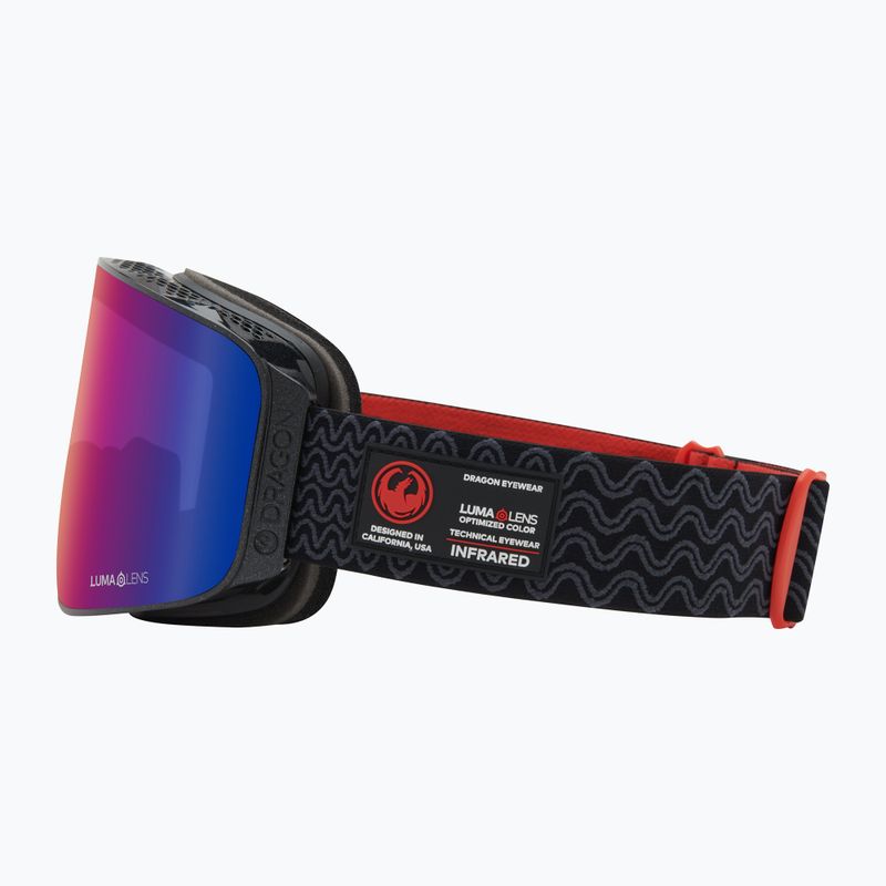 DRAGON NFX MAG OTG obsidian/lumalens solace ir/violet ski goggles 9