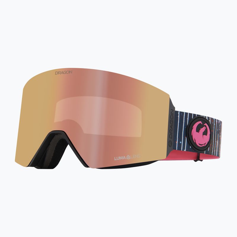DRAGON RVX MAG OTG bryan iguchi24/lumalens rose gold ion+midnight ski goggles 6