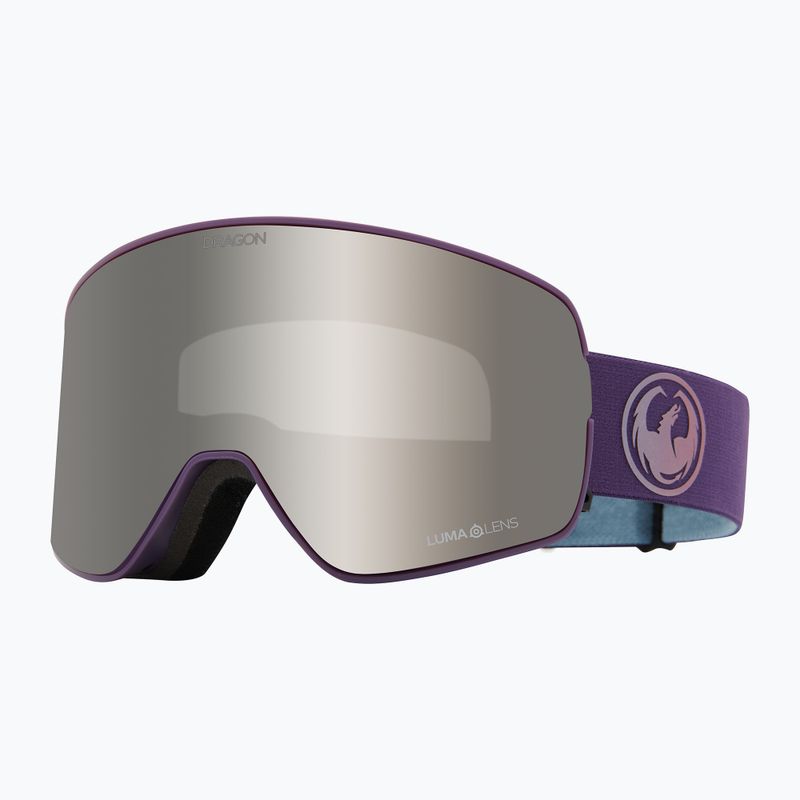 DRAGON NFX2 deep plum/lumalens silver ion+lumalens voilet ski goggles 6