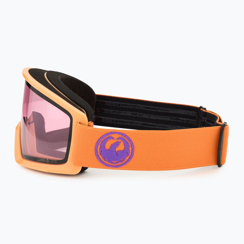 DRAGON DX3 OTG ski goggles apricot/lumalens light rose 4