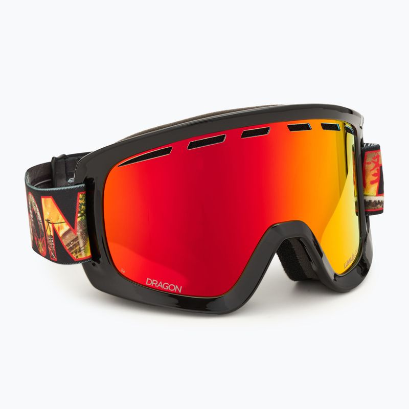DRAGON D1 OTG ski goggles klash/lumalens red ion+lumalens rose 2
