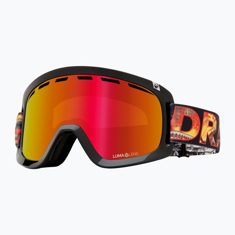 DRAGON D1 OTG ski goggles klash/lumalens red ion+lumalens rose 6