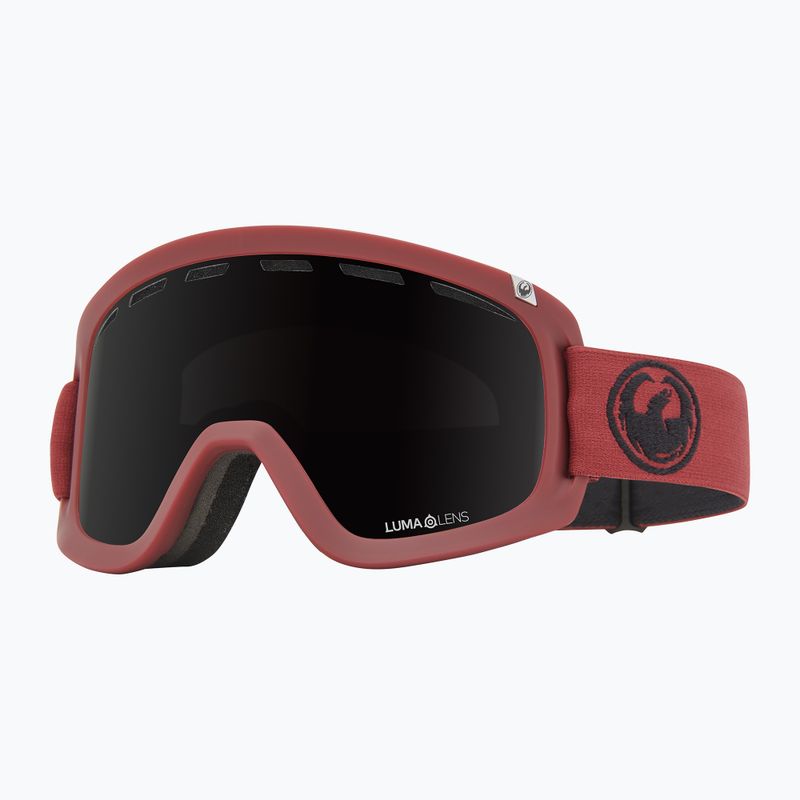 DRAGON D1 OTG cordovan/lumalens midnight+lumalens amber ski goggles 6
