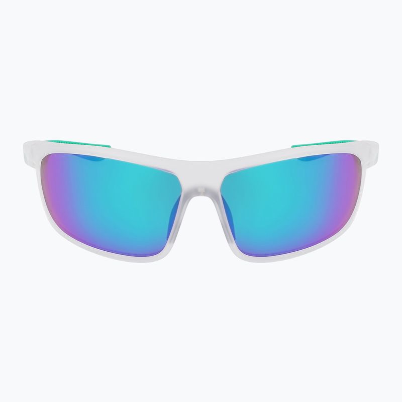 Nike Windtrack Run matte clear/green mirror sunglasses 2
