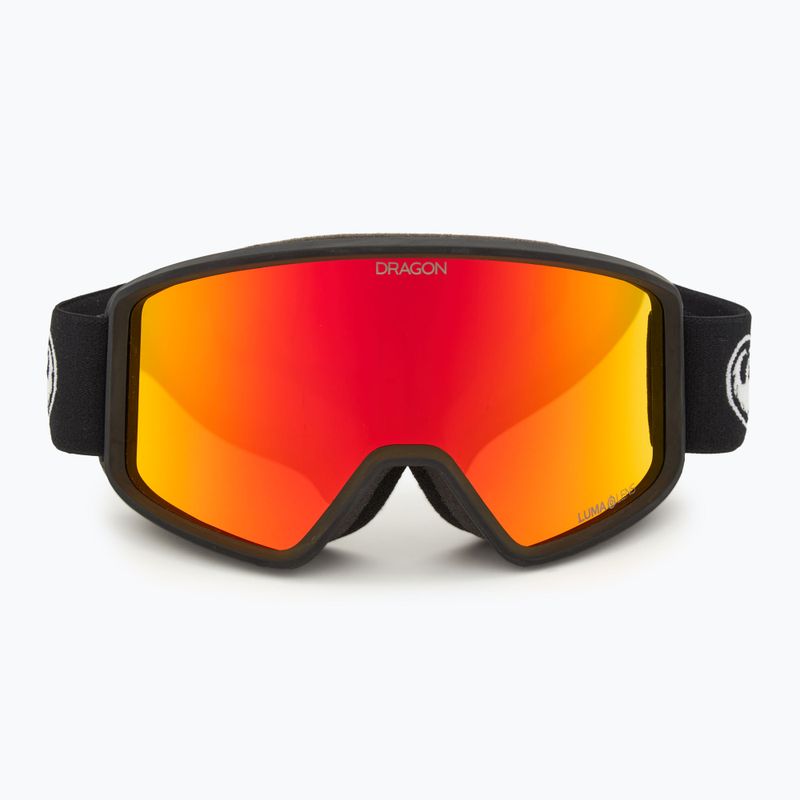 DRAGON DXT OTG black/lumalens red ion ski goggles 2