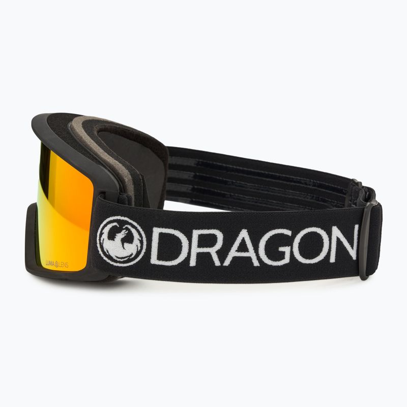 DRAGON DXT OTG black/lumalens red ion ski goggles 4