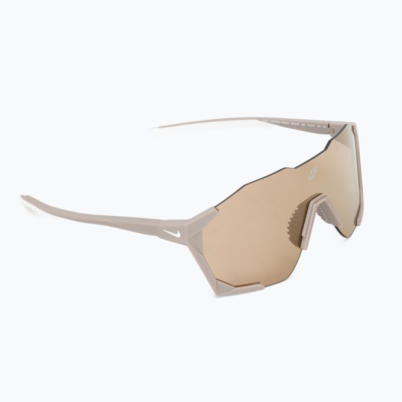 Sunglasses Nike Charged Shield matte college grey/gold mirror