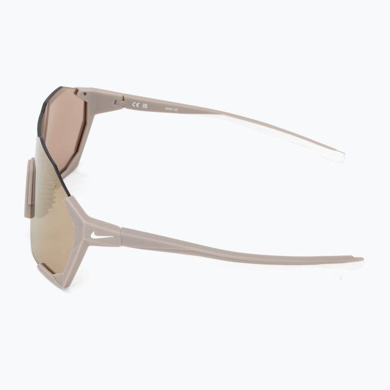 Sunglasses Nike Charged Shield matte college grey/gold mirror 4