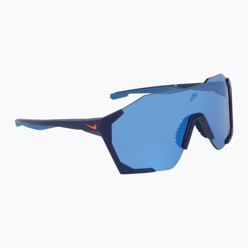 Sunglasses Nike Charged Shield matte blue void/blue mirror
