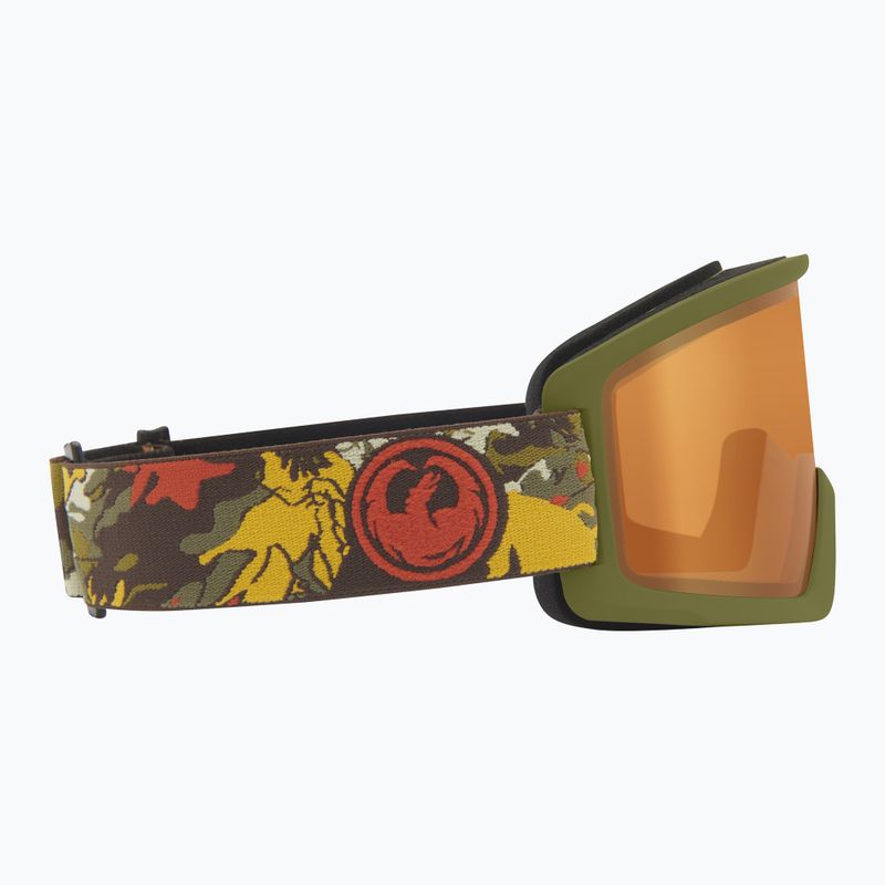 Ski goggles DRAGON DX3 L OTG leafy camo/lumalens amber 4