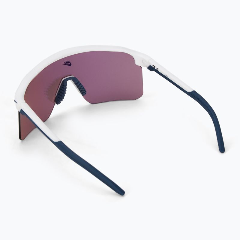 Nike Expedition Shield E matte summit white/road chrome mirror sunglasses 2
