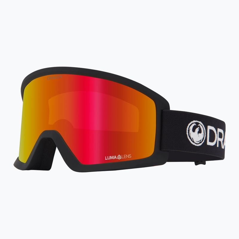 Ski goggles DRAGON DX3 OTG black/lumalens red ion
