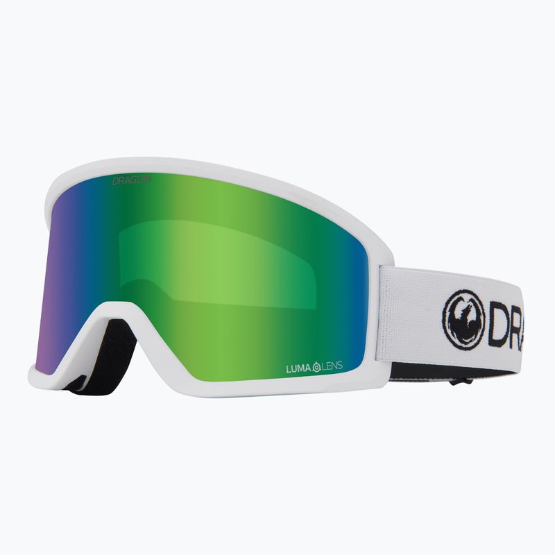 Ski goggles DRAGON DX3 OTG white/lumalens green ion