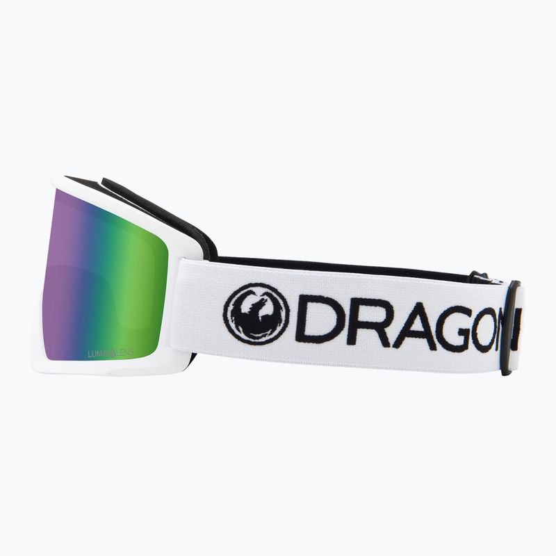 Ski goggles DRAGON DX3 OTG white/lumalens green ion 3
