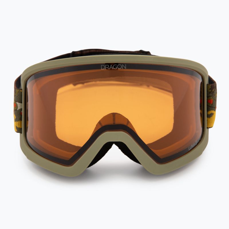 Ski goggles DRAGON DX3 OTG leafy camo/lumalens amber 2