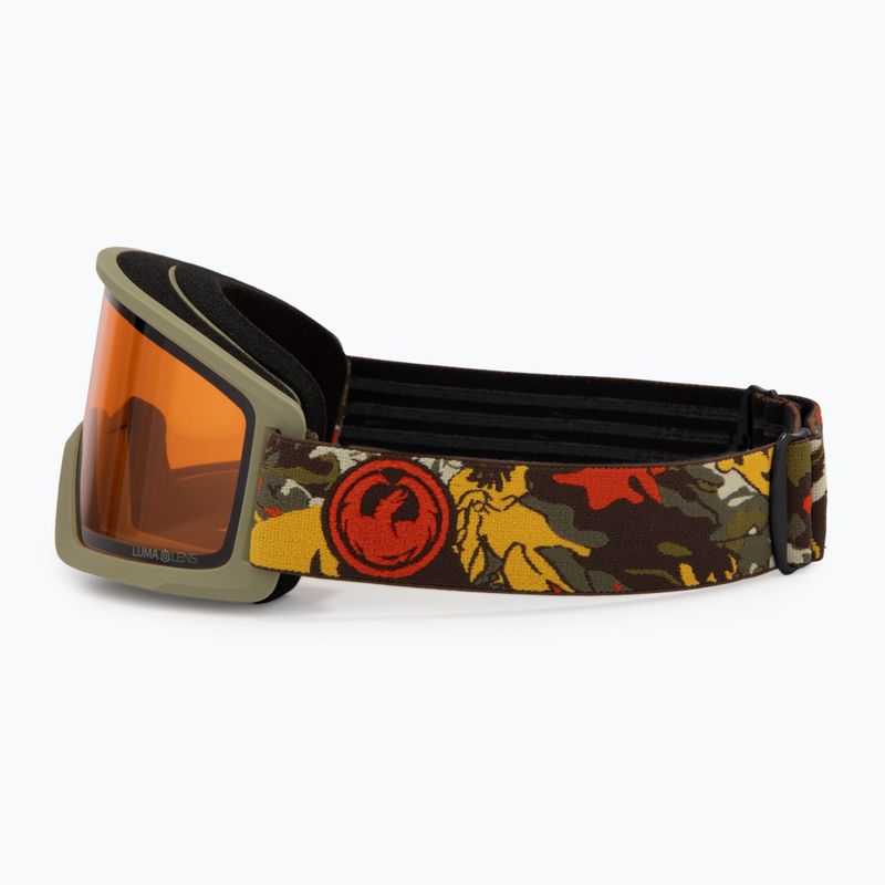 Ski goggles DRAGON DX3 OTG leafy camo/lumalens amber 4