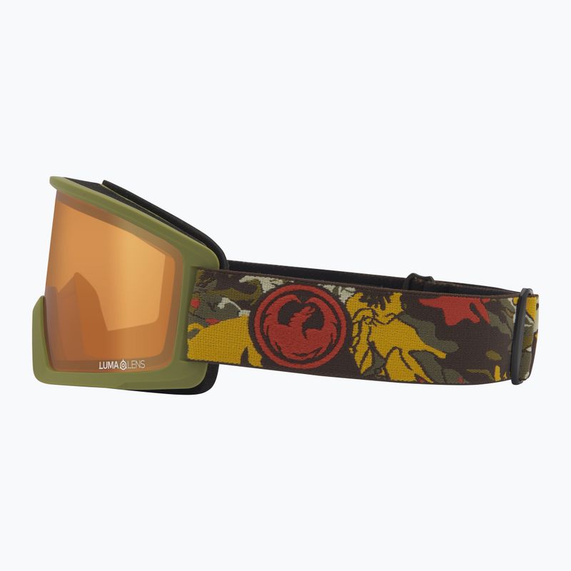 Ski goggles DRAGON DX3 OTG leafy camo/lumalens amber 3