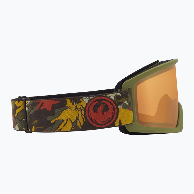 Ski goggles DRAGON DX3 OTG leafy camo/lumalens amber 4