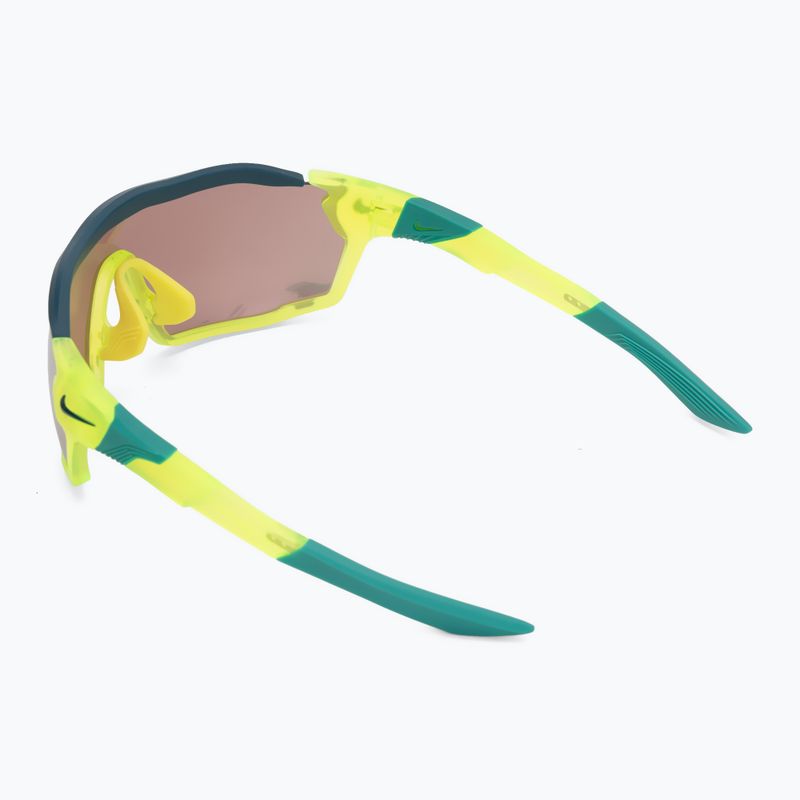 Nike Show X Rush matte volt/chrome mirror sunglasses 2