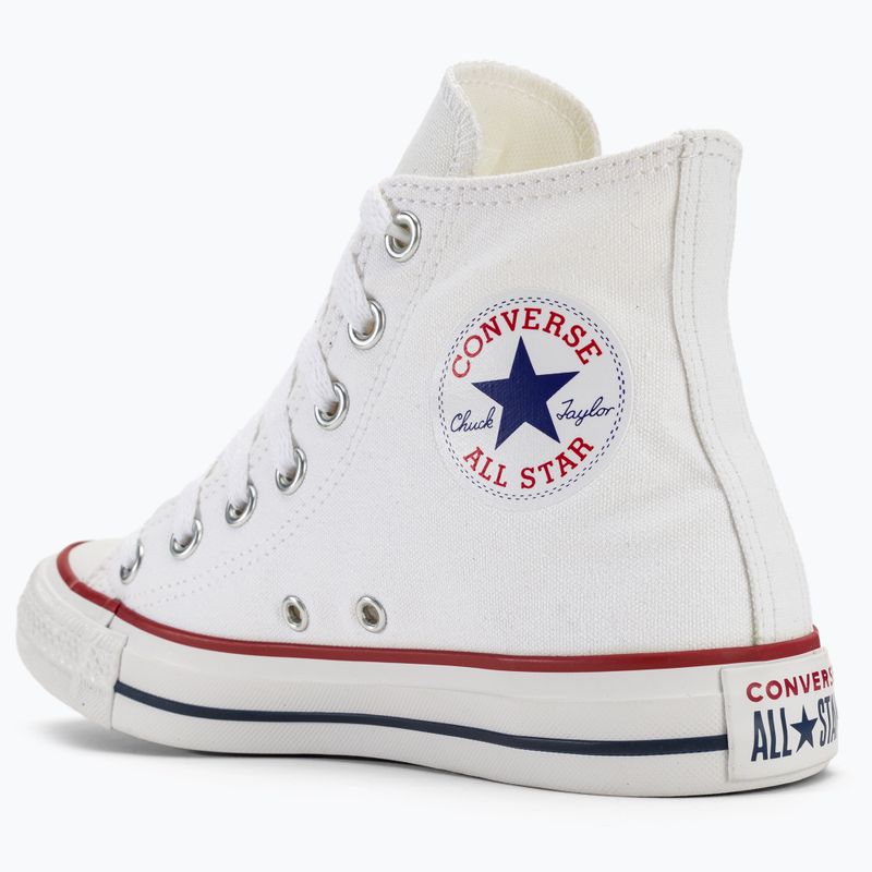 Converse Chuck Taylor All Star Classic Hi optical white trainers 7