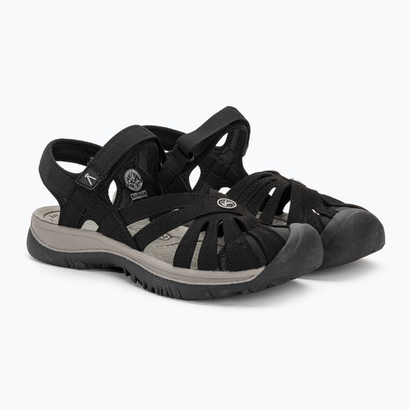 KEEN Rose black/neutral gray women's sandals 4