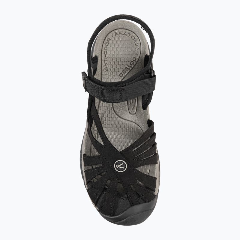 KEEN Rose black/neutral gray women's sandals 6