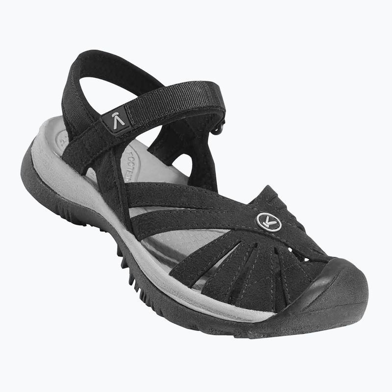KEEN Rose black/neutral gray women's sandals 7